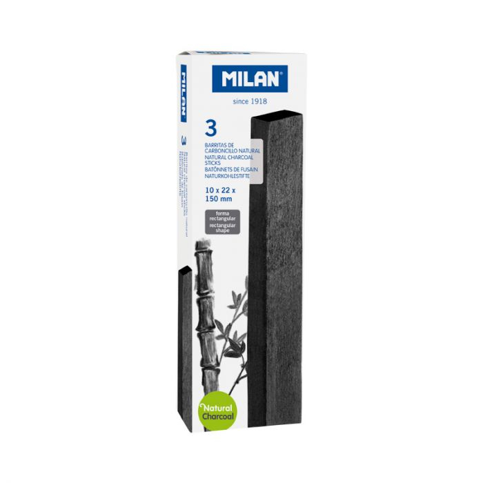 Set 3 bețișoare de cărbune natural Milan [1]