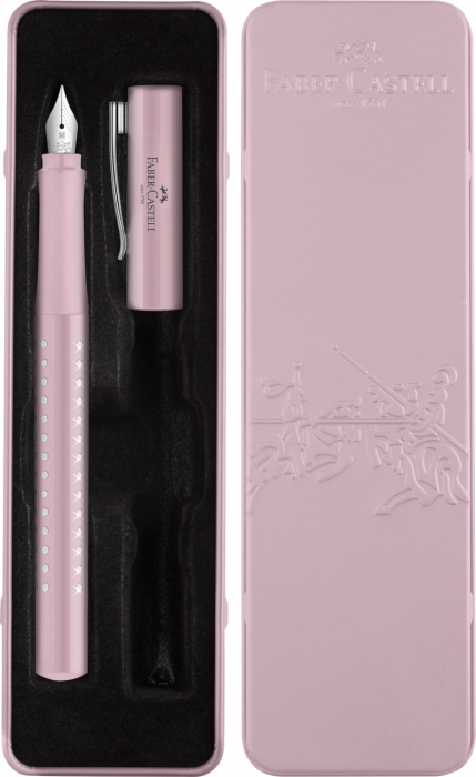 SET CADOU STILOU SPARKLE ROSE METALIC M FABER-CASTELL [2]