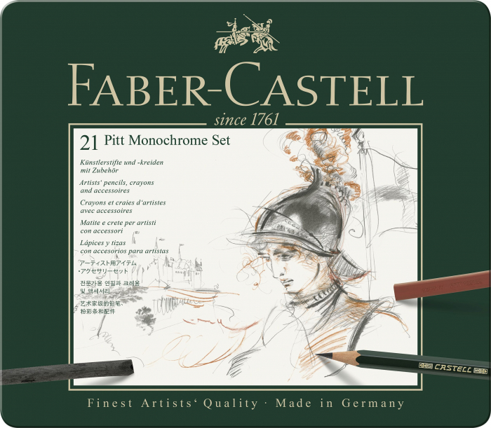SET PITT MONOCHROME 21 BUC FABER-CASTELL [1]
