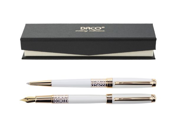 Set pix și stilou Folclor Alb DACO [1]