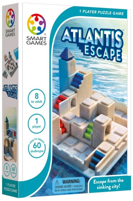 Smart Games - Atlantis Escape, joc de logica cu 60 de provocari, 8+ ani, Multicolor, 8 - 99 ani [1]