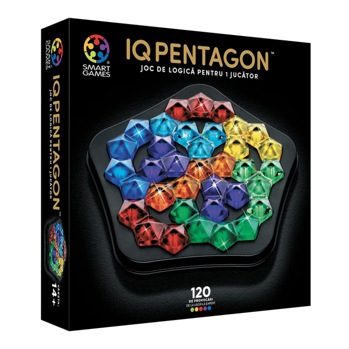 Smart Games - IQ Deluxe - Pentagon, joc de logica cu 120 de provocari, 14+ ani, editie lb. Romana [4]