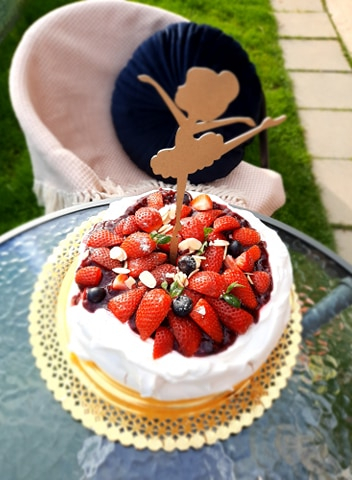 Topper Tort Balerina Auriu [1]