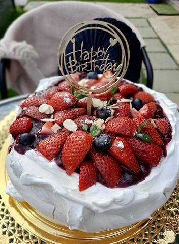 Topper Tort Happy Birthday Acadea MDF Auriu [1]