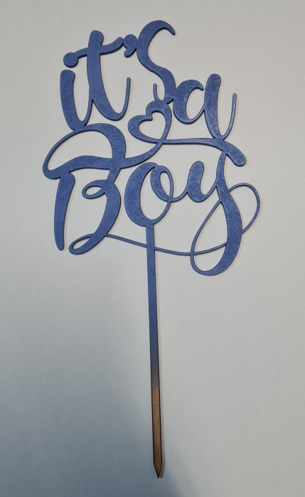 Topper Tort It's a boy albastru [1]