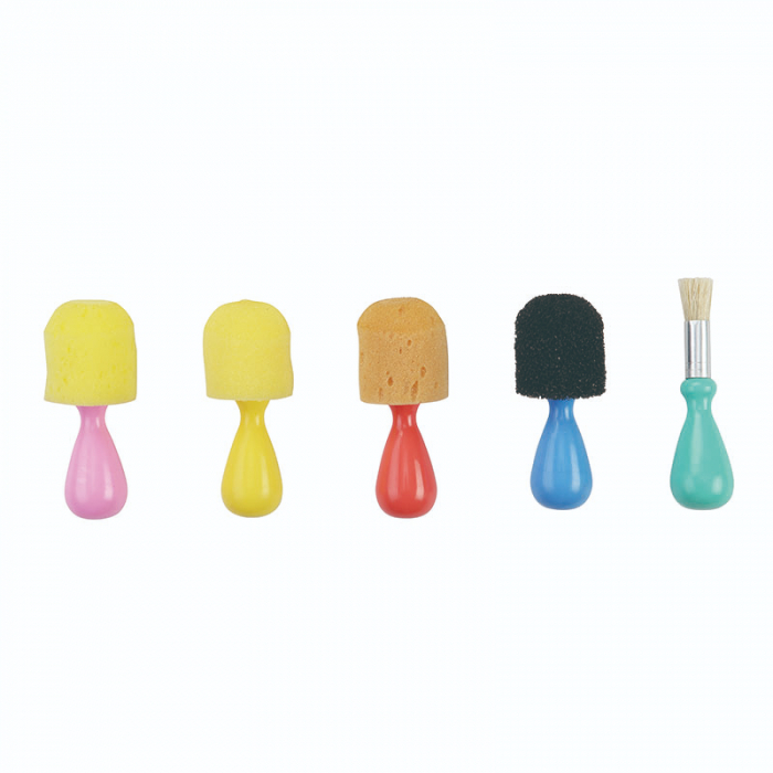 Trafalet burete Baby Line plastic, cu maner PVC, set 4 buc, Keyroad, KR972349 [2]