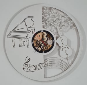 Produse MDF - Ceas Muzica