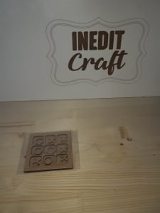 Puzzle 3D - Joc mdf X si 0