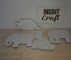 Puzzle 3D - Puzzle lemn animale