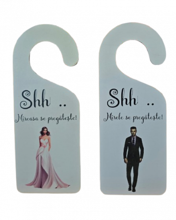 Ocazii - Plăcuțe personalizate pentru ușa - un detaliu amuzant și elegant pentru ziua nunții!