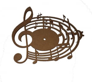 Produse MDF - Cadran Ceas Note Muzicale