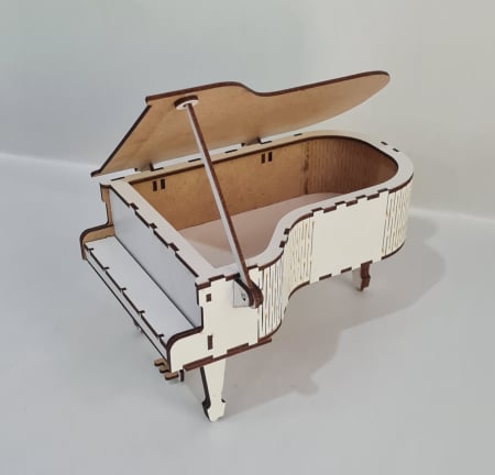 Cutii - Pian mdf alb / natur