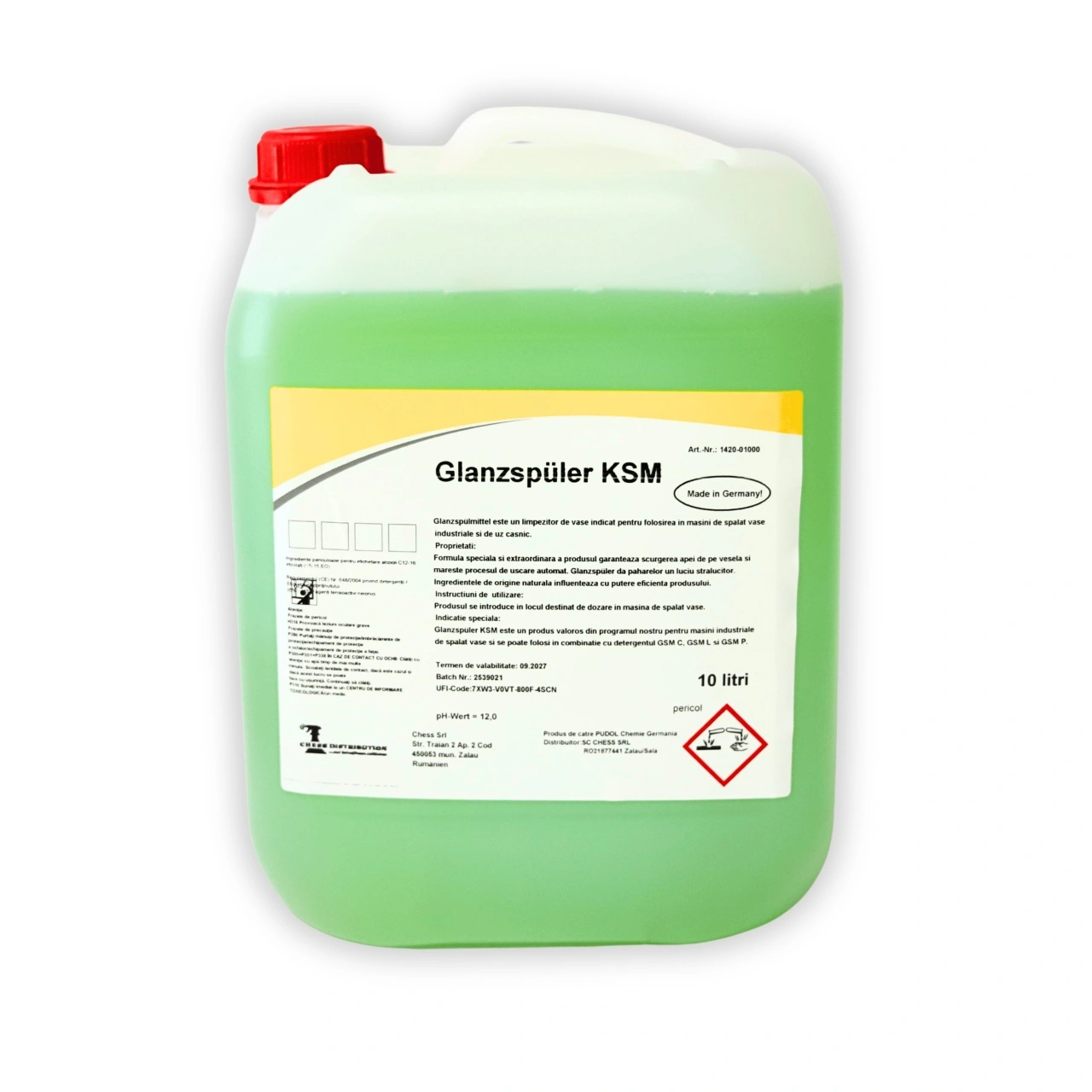 Detergenti profesionali - Glanzspuler KSM Agent de limpezire pentru mașinile de spălat vase