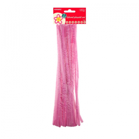 Accesorii craft - AD008RZ Sârmă plușată roz DACO