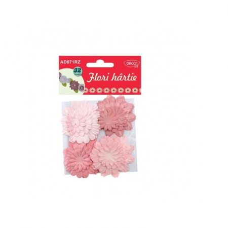 Accesorii Craft - Accesorii craft - AD071RZ Flori hârtie roz DACO
