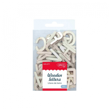 Accesorii Hobby, Craft - Accesorii craft - AD371 Litere de lemn DACO