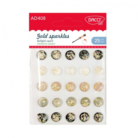 Accesorii Hobby, Craft - Accesorii craft - AD408 Sclipiri aurii DACO
