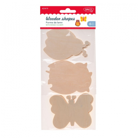 Accesorii Hobby, Craft - Accesorii craft - AD419 Forme de lemn DACO