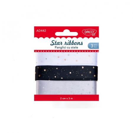 Accesorii Hobby, Craft - Accesorii craft - AD442 Panglici cu stele DACO