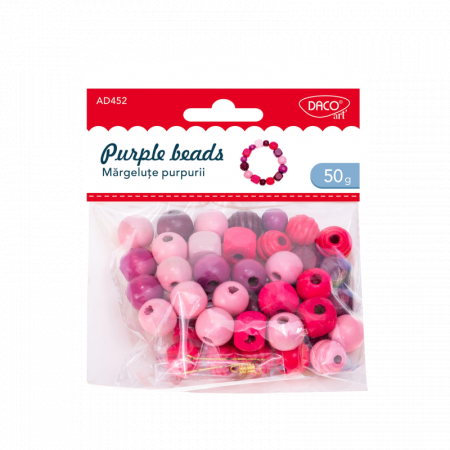 Accesorii Hobby, Craft - Accesorii Craft - AD452 Mărgeluțe purpurii DACO