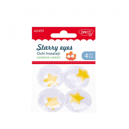 Accesorii Hobby, Craft - Accesorii craft - AD459 Ochi înstelați Set 4 DACO