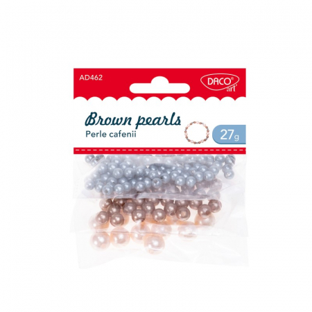 Accesorii Hobby, Craft - Accesorii craft - AD462 Perle cafenii 27 g DACO