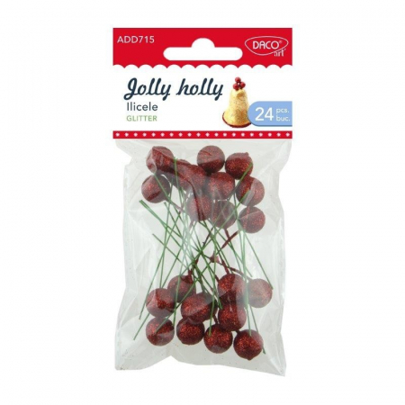 Craciun - Accesorii craft - AD715 Ilicele glitter DACO