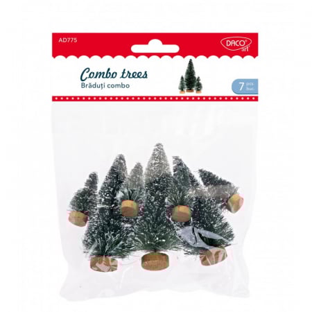 Craciun - Accesorii craft - AD775 Brăduți combo DACO