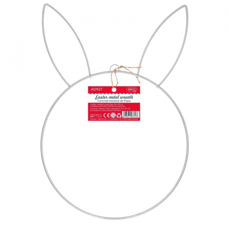 Accesorii Hobby, Craft - Accesorii craft - AD927 Coroniță metalică de Paște DACO