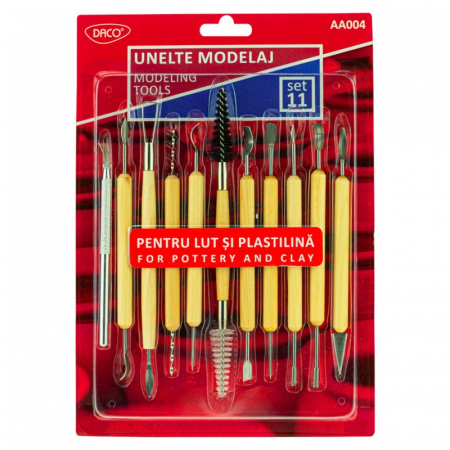 Accesorii modelaj - Unelte modelaj Set 11 DACO