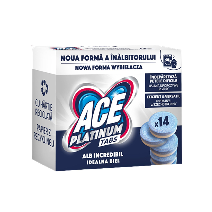 Detergenti - ACE Platinum, inalbitor, tablete, 14 buc