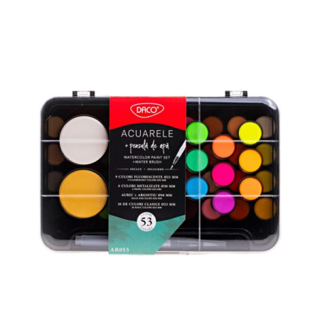 Culori Acuarela - Acuarele 53 culori DACO AR053