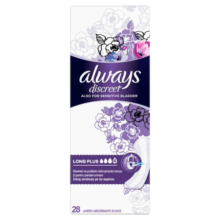 Ingrijire Personala - ALWAYS DISCREET, absorbante zilnice, Long Plus, 28 buc
