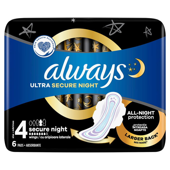 Ingrijire Personala - ALWAYS Ultra Night, absorbante igienice, marime 4, 6 buc