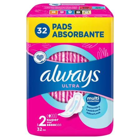 Ingrijire Personala - ALWAYS Ultra Super, absorbante igienice, marime 2, 32 buc