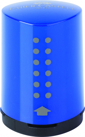 Ascutitoare plastic simpla cu container, mini. Surub de siguranta. Design Grip. [1]