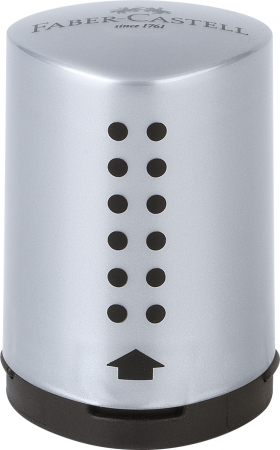 Rechizite si Papetarie - Ascutitoare plastic simpla cu container, mini. Surub de siguranta. Design Grip.