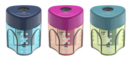 Rechizite si Papetarie - Ascutitoare simpla cu container Grip. Din plastic, pentru creioane grafit si colorate, standard.