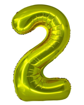 Balon folie Cifra 100 cm Auriu [2]