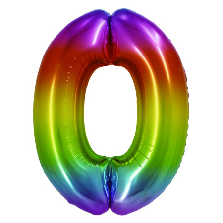 Baloane Folie - Balon folie cifra curcubeu 85 cm DACO