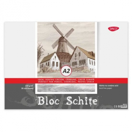 Grafica - Bloc schite A2, 30 file, DACO