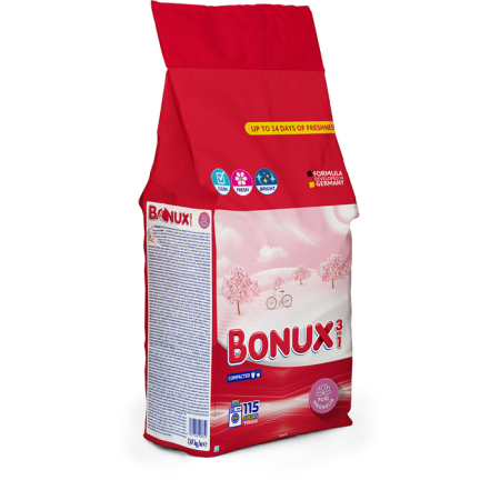 Detergenti - BONUX 3 in 1 Pure Magnolia, detergent automat de rufe, pudra, 115 spalari, 7.47 kg