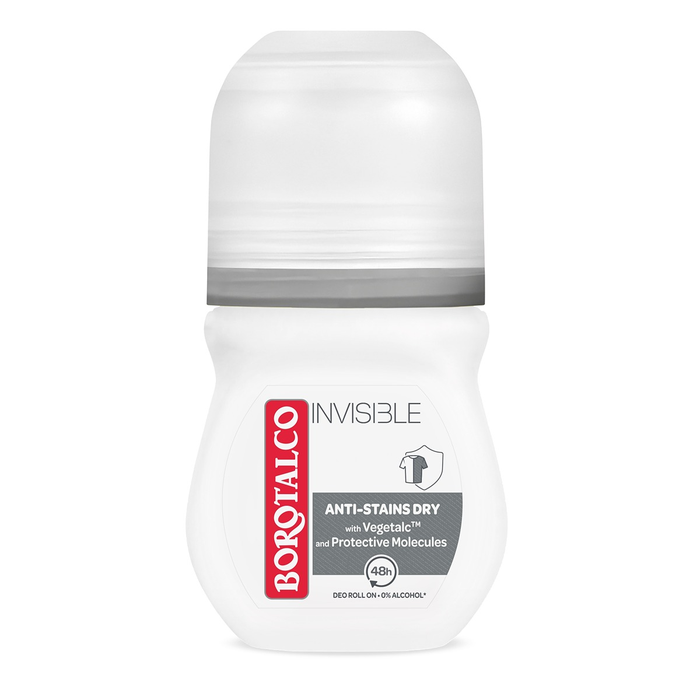 Ingrijire Personala - BOROTALCO Invisible Grey, roll-on, 50 ml