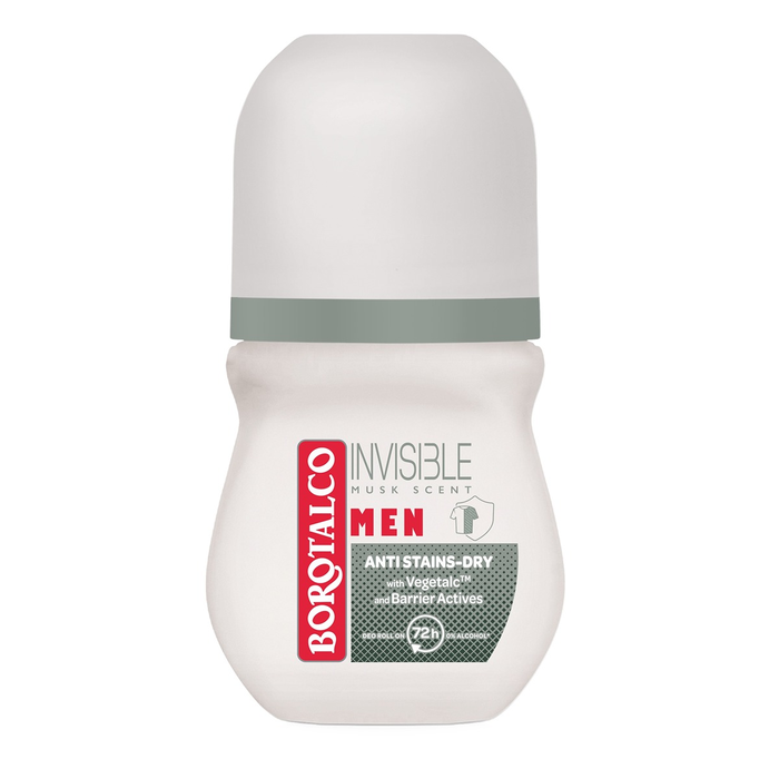 Ingrijire Personala - BOROTALCO Men Invisible, roll-on, 50 ml