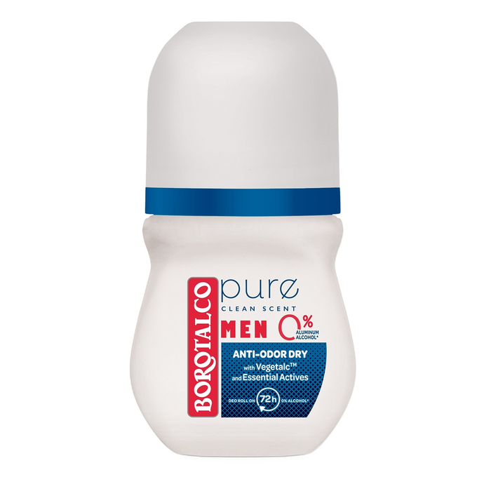 Ingrijire Personala - BOROTALCO Men Pure, deodorant, roll-on, 50 ml