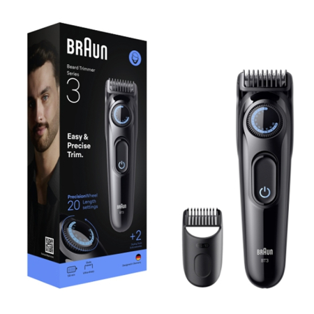 Electronice - BRAUN Beard Trimmer Series 3 BT3500, aparat de ras electric, 1 buc