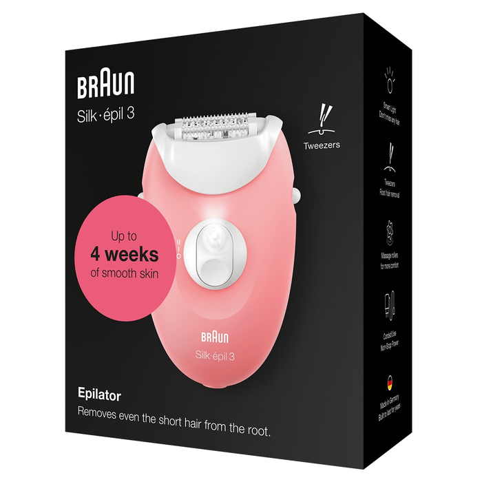 Electronice - BRAUN Silk-épil 3 3-176, epilator, Roz/Alb