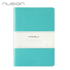 Caiet birou A5 96F  coperta imitatie piele Bleu Deli