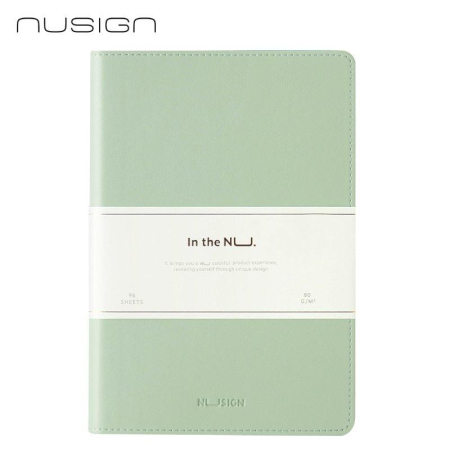 Agende si jurnale - Caiet birou A5 96F  coperta imitatie piele verde deschis  Deli