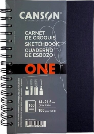 Grafica - Caiet de schițe Canson Spiral-Bound Short Side One